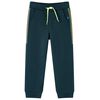 vidaXL Kids' Sweatpants with Drawstring Moss Green 92