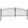 vidaXL Double Door Fence Gate "Woerden" with Spear Top 400x174,5 cm