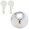 vidaXL Discus Locks with Keys Silver Stainless Steel