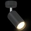 vidaXL Ceiling Spotlight with Spotlights Black 6 x 6 x 16 cm Metal