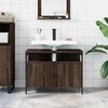 vidaXL Bathroom Sink Cabinet Brown Oak 80x30x60 cm Engineered Wood
