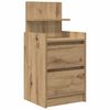 vidaXL Bedside Cabinets with 2 Drawers 2 pcs Artisan Oak 38x34x80 cm