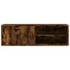 vidaXL TV Cabinet Smoked Oak 120x34x37 cm Engineered Wood