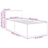 vidaXL Bed Frame with Headboard Brown Oak 90 x 190 cm Engineered Wood