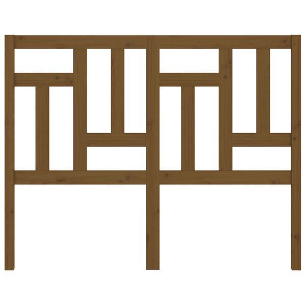 vidaXL Bed Headboard Honey Brown 125.5x4x100 cm Solid Wood Pine