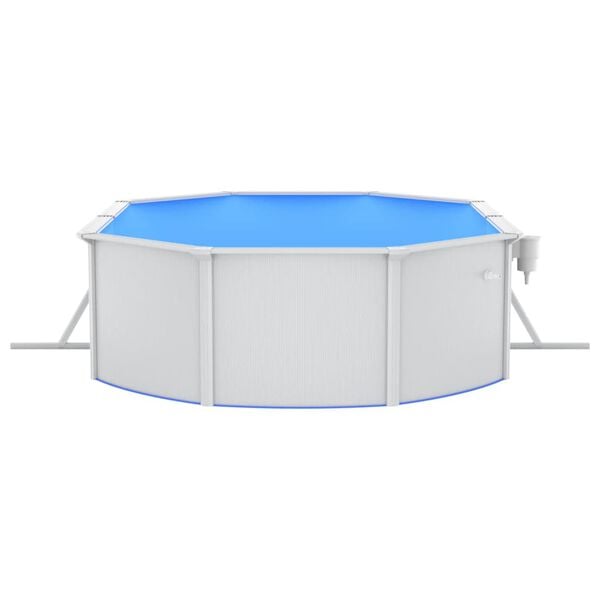 vidaXL Swimming Pool with Safety Ladder 490x360x120 cm