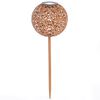 HI LED Solar Garden Ball Light 18 cm Metal Brown