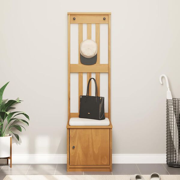 vidaXL Hall Tree SANDNES 45x40x159.5 cm Solid Wood Pine