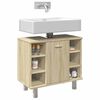 vidaXL Bathroom Cabinet Sonoma Oak 60x32x53.5 cm Engineered Wood