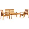 vidaXL 4 Piece Garden Lounge Set Solid Wood Acacia