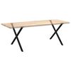 vidaXL Dining Table Legs X-Shaped 2 pcs Black 90x(72-73) cm Steel