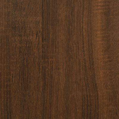 vidaXL Console Table Brown Oak 75x28x75 cm Engineered Wood