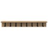 vidaXL Wall-Mounted Coat Rack Artisan Oak 80 x 10.5 x 10.5 cm