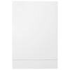 vidaXL Dishwasher Panel Lyon White 45x3x67 cm Engineered Wood