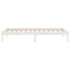 vidaXL Bed Frame without Mattress White Solid Wood 90x200 cm