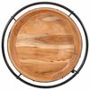 vidaXL Side Table &Oslash;55x60 cm Solid Wood Acacia