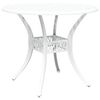 vidaXL Garden Dining Set 7 pcs White Aluminium