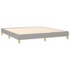vidaXL Box Spring Bed Frame Light Grey Super King Fabric (UK/IE/FI/NO only)