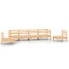 vidaXL 6 Piece Garden Lounge Set Solid Pinewood