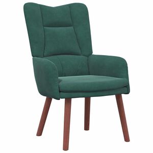 vidaXL Armchair Dark Green 63 x 67 x 94 cm Velvet