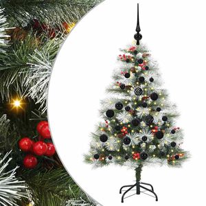 vidaXL Artificial Christmas Tree Green and white 120 cm