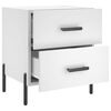 vidaXL Bedside Cabinets 2 pcs White 40x35x47.5 cm Engineered Wood