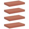 vidaXL Wall Shelf 4 pcs Red 40 x 23.5 x 4 cm Engineered Wood