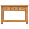 vidaXL Console Table 110x35x75 cm Solid Oak Wood