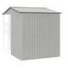vidaXL Bird Cage with Storage Grey 215 x 310 x 247 cm Galvanised steel
