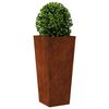 vidaXL Garden Planter 35x35x75 cm Weathering Steel