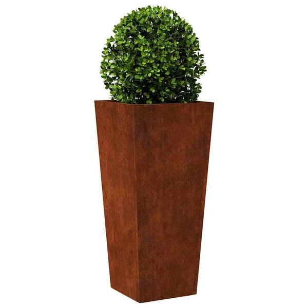 vidaXL Garden Planter 35x35x75 cm Weathering Steel