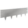 vidaXL Lawn Edging 20 pcs 100 x 30 cm Steel Silver