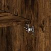 vidaXL Storage Cabinet Smoked Oak 70x42.5x225 cm Engineered Wood