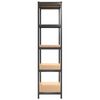 vidaXL 5-Layer Storage Shelf Anthracite Steel&Engineered Wood