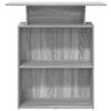 vidaXL Reception Desk Grey Sonoma 100x40x104 cm Engineered Wood