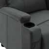 vidaXL Recliner Chair Grey Faux Leather