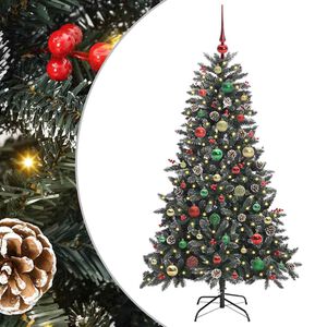 vidaXL Artificial Christmas Tree with 150 LEDs with Stand Green 150 cm