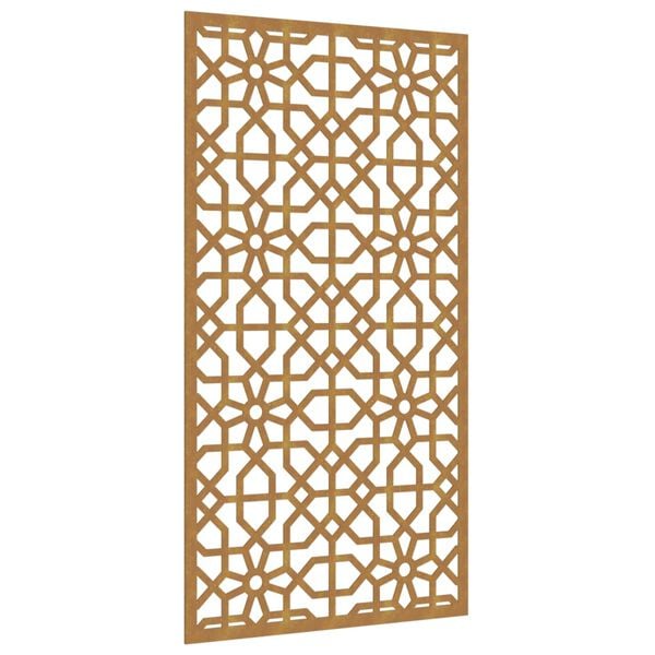 vidaXL Garden Wall Decoration 105x55 cm Corten Steel Moorish Design