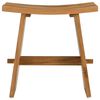 vidaXL Bathroom Stool Brown 50 x 29.5 x 50.5 cm Solid Teak Wood