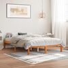 vidaXL Bed Frame without Mattress Wax Brown 140x200 cm Solid Wood Pine