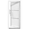 vidaXL Front Door White PVC