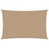 vidaXL Sunshade Sail 160 g/m&sup2; Taupe 3x5 m HDPE