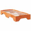 vidaXL Bed Frame No Mattress Stackable Wax Brown 80x200 cm Solid Wood