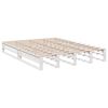 vidaXL Bookcase Bed without Mattress White 140x190cm Solid Wood Pine