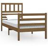 vidaXL Bed Frame without Mattress Honey Brown Solid Wood 100x200 cm