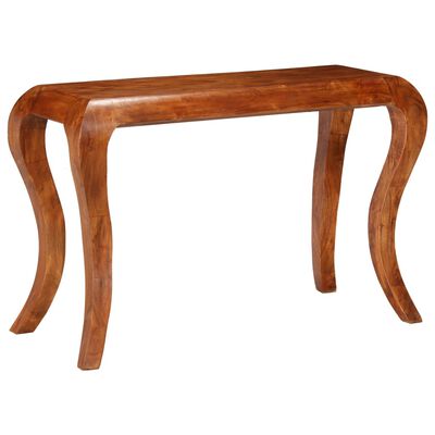 vidaXL Console Table Solid Acacia Wood Sheesham Finish 115x40x76 cm