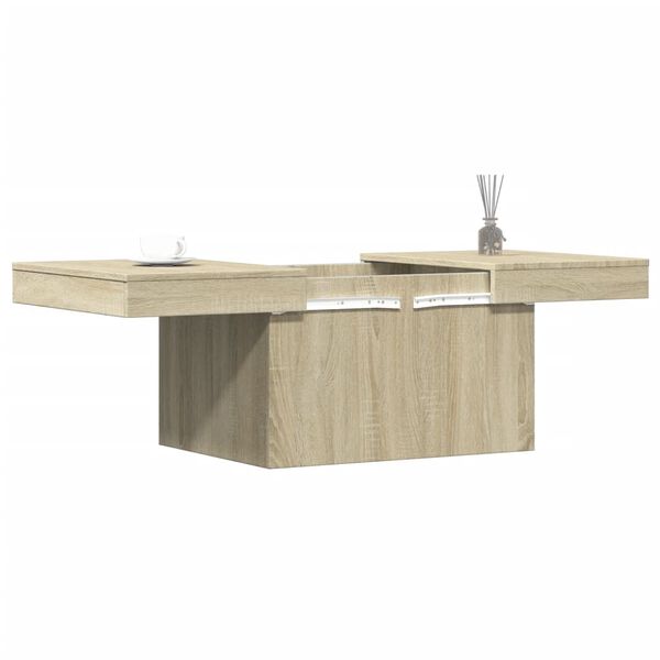 vidaXL Coffee Table Sonoma Oak 80x55x40 cm Engineered Wood
