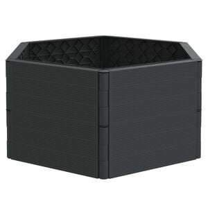 vidaXL Garden Planter Anthracite PP