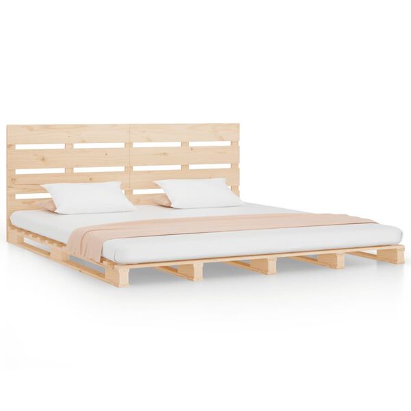 vidaXL Bed Frame without Mattress 200x200 cm Solid Wood Pine