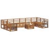 vidaXL Sofa Sets 11 pcs Natural Solid Acacia Wood